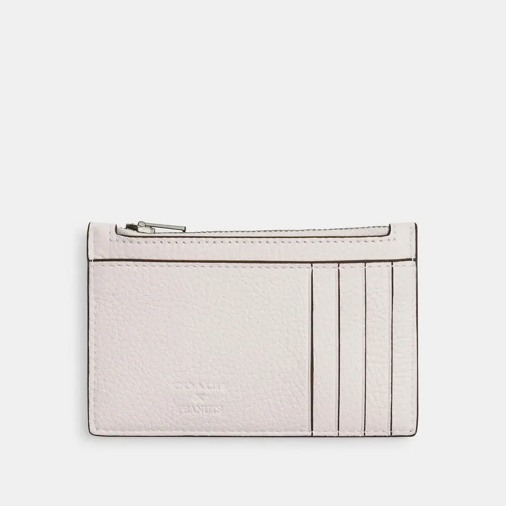 Coach 🆕 X Peanuts Zip Card Case snoopy friends